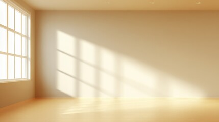 Obraz premium Bright Room with Sunlight Streaming Through Window, Creating a Warm and Inviting Interior Space