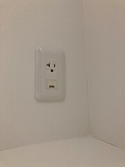 electrical outlet on wall