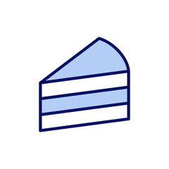 Cake icon vector. Cake sign and symbol. Birthday cake icon