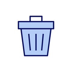 Trash icon vector. trash can icon. delete sign and symbol.