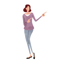 ポーズをとる人物イラスト