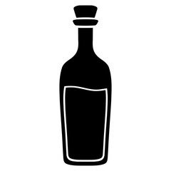 wine bottle vector icon