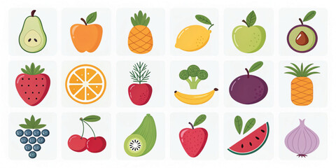 Vibrant collection of assorted fresh fruits and berries