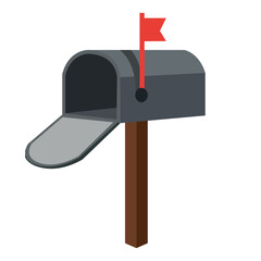 illustration of a mailbox for letters in 3D style