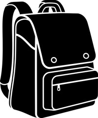 Backpack Design Graphic, Travel Essentials, Outdoor Adventure, Vector Illustration, Minimalist Style, Creative Perspective