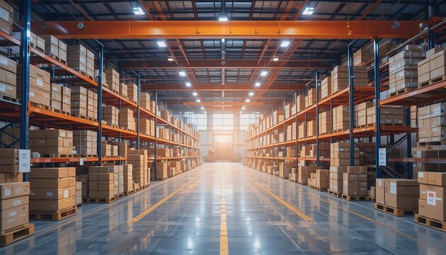 An image showcasing efficient logistics