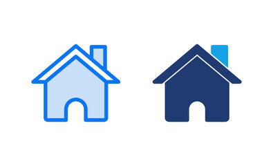 Home icon vector illustration. House sign and symbol