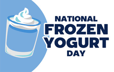 National Frozen Yogurt Day with delicious frozen yogurt