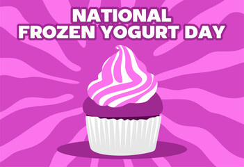 National Frozen Yogurt Day with delicious frozen yogurt