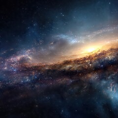 Naklejka premium swirling galaxy