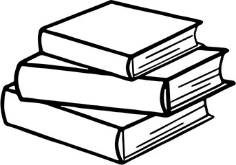 stack of books isolated,Stack of black books silhouette vector, Books icon, Book stack silhouette vector