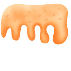 Thai tea sauce dripping painting 