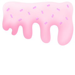 Strawberry dripping painting