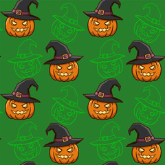 Halloween seamless pattern