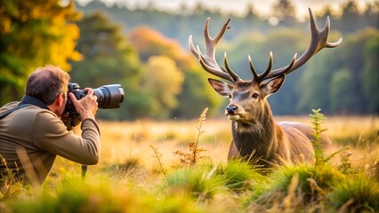 young woman with a deer animal deer vector art