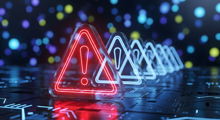 red warning signs Cyber Security Email Phishing