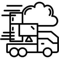 Electronics Shipping line icon