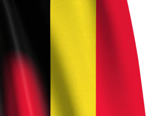 Burundi Flag Draped Over Invisible Sphere, Curved Fabric and Partial Star Visibility, Isolated