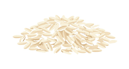 rice isolated on white background