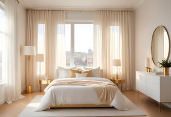 Photo interior modern design room 3d illustration