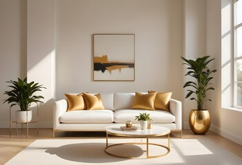 Photo interior modern design room 3d illustration