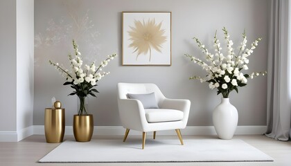 Photo interior modern design room 3d illustration