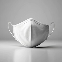 White medical face mask protective gear