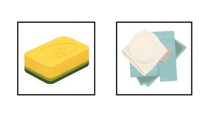 drying rag vector