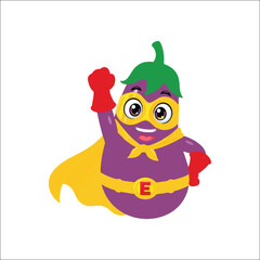 Illustration of a fresh eggplant isolated on white background isolated on transparent background