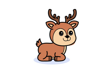 Cute Cartoon Deer Character
