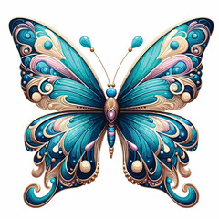 beautiful butterfly vector image