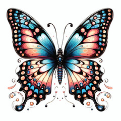 beautiful butterfly vector image
