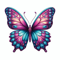 beautiful butterfly vector image