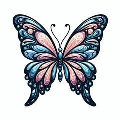 beautiful butterfly vector image
