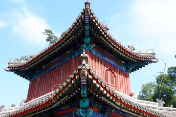 Zhengjue Temple at the Old Summer Palace Ruins Park, Beijing, China
