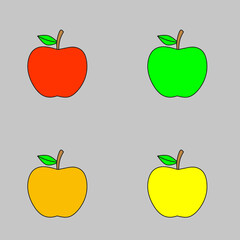 set of apples