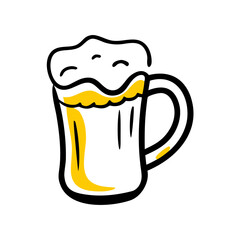 classic diner mug hand drawing icon for web and graphic design