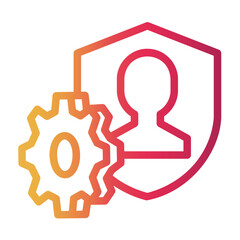 privacy Line Gradient Icon