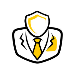 security hand drawing icon for web and graphic design