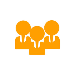 Small Business Team Icon／少人数のビジネスチームのアイコン	
