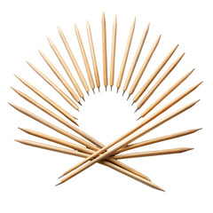 toothpicks on white background