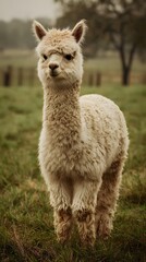 Obraz premium Alpaca with Soft Wool