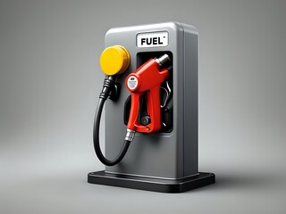 Gray Fuel Pump with Red Nozzle