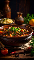 Spicy Moroccan Tagine Stew.
