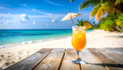 Tropical Cocktail Beach Paradise.