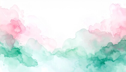 A soft, minimalist watercolor wash on a textured paper background. A gentle and serene design element