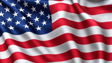 Obraz premium Flag of USA as background, closeup view