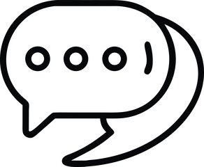 Obraz premium chat bubble icon vector art design