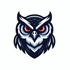 angry owl logo vector image