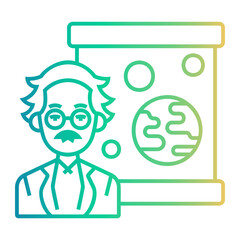 scientist Line Gradient Icon